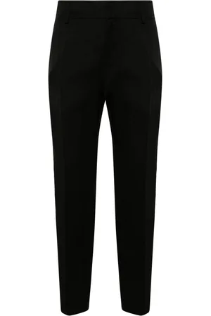 GENTRYPORTOFINO Straight-leg linen-blend trousers