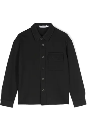 Calvin Klein Logo-embroidered jersey shirt