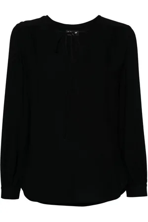 Dondup Tied-neck georgette blouse