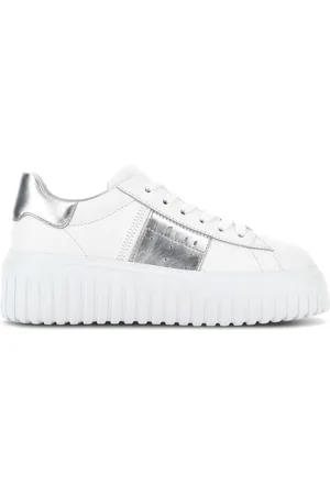 Hogan H-Stripes lace-up leather sneakers