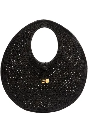 Jacquemus Le Rond Spiaggia raffia shoulder bag