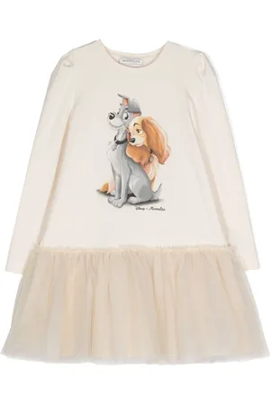 MONNALISA X Disney graphic-print flared dress