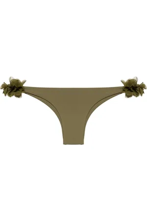 LA REVECHE Rasha floral-appliqué bikini bottom