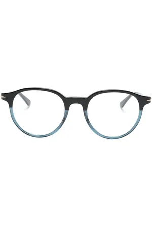 Montblanc Two-tone round-frame glasses