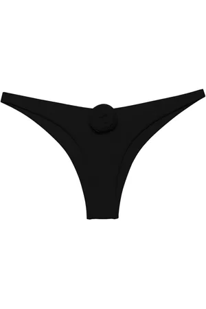 LA REVECHE Vesna floral-appliqué bikini bottom
