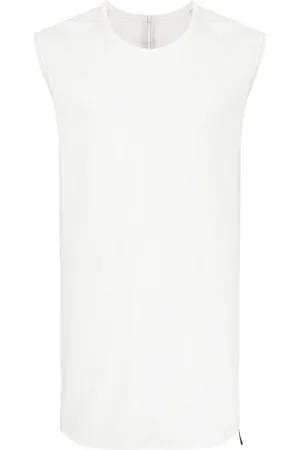 ISAAC SELLAM EXPERIENCE Raw-cut hem organic cotton tank top