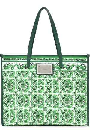 Dolce & Gabbana Majolica-print canvas tote bag