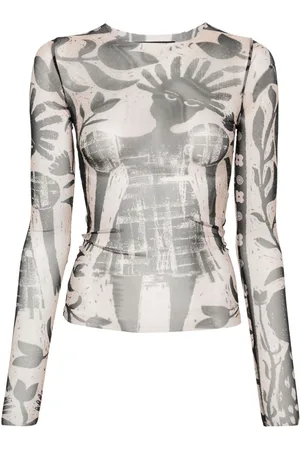Botter Graphic-print mesh T-shirt