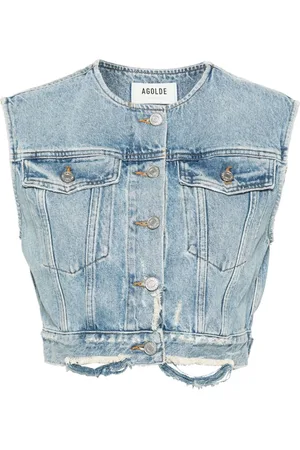 AGOLDE Leo cotton denim vest