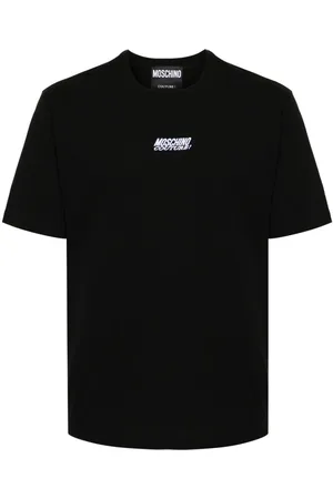 Moschino Logo-embroidered cotton T-shirt