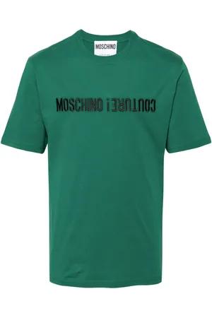 Moschino Logo-embroidered cotton T-shirt