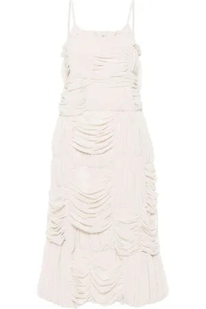 Comme des Garçons Ruched midi dress