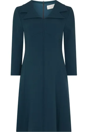 Cubus Tia flared-hem wool minidress