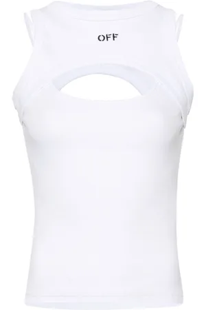 OFF-WHITE Layered-design ribbed top