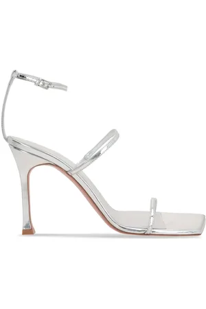 Amina Muaddi 95mm Maya Ankle-Strap Sandals