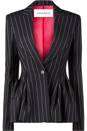 Nina Ricci Pinstripe peplum blazer