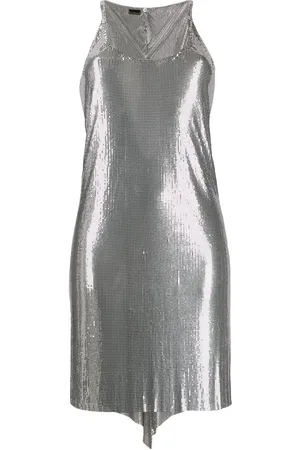 Paco rabanne Metallized mesh dress