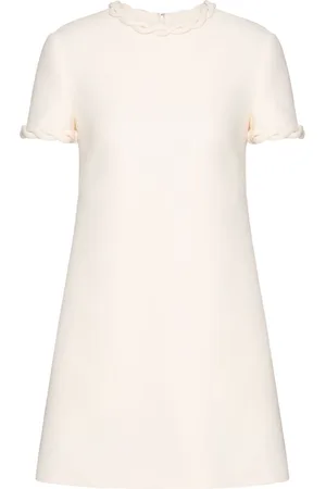 VALENTINO GARAVANI Crepe Couture braid-embellished minidress