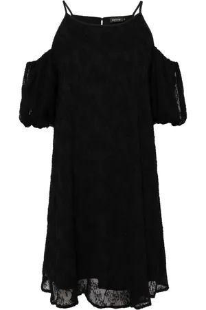 tout a coup Open shoulder A-line dress