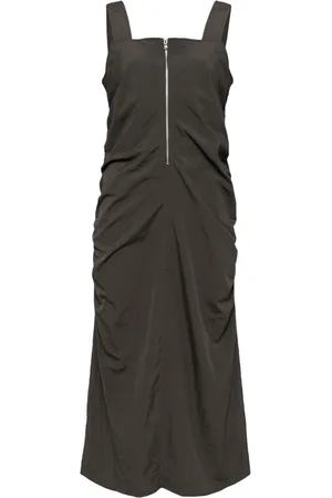tout a coup Zip fastening draped dress