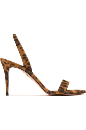 Aquazzura So Nude 85mm leather sandals
