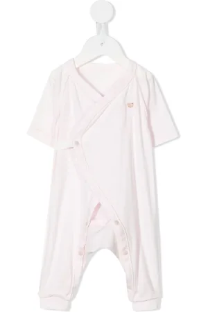 Familiar Embroidered-teddy crossover pajamas