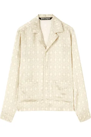 Palm Angels Monogram-pattern cotton shirt