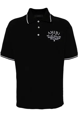 AMIRI Logo-embroidered cotton polo shirt