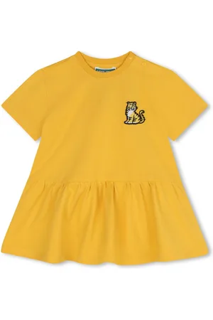 Kenzo Tiger-appliquéd cotton dress