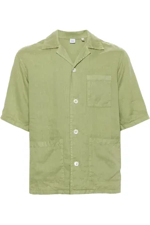 Aspesi Camp-collar linen shirt