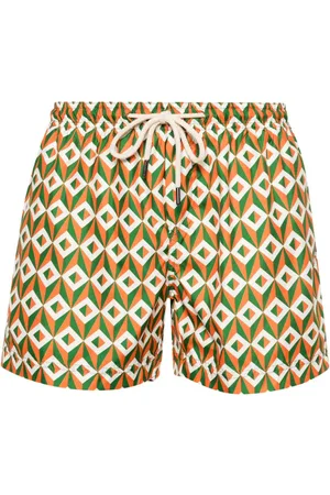 PENINSULA SWIMWEAR Ponente geometric-print swim shorts