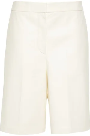 Fabiana Filippi Mid-rise leather shorts