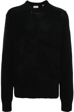 Burberry Logo-jacquard cashmere jumper