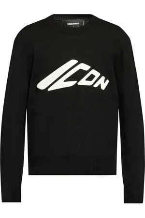 Dsquared2 Icon logo-print virgin wool jumper