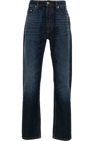 Palm Angels Mid-rise straight-leg jeans