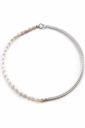 NORMA JEWELLERY Phoenix silver and pearl necklace