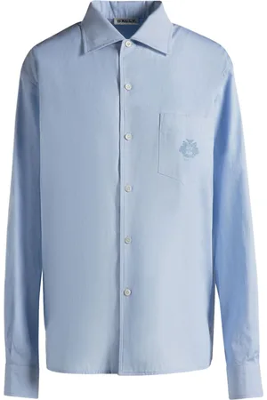 Bally Embroidered logo cotton button-up shirt