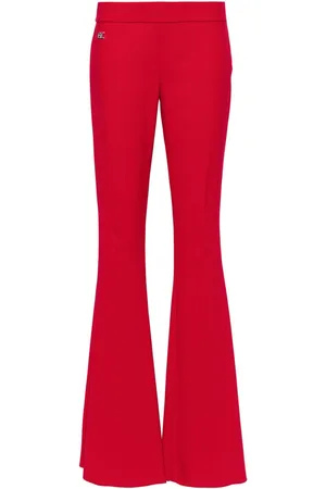 Dsquared2 Logo-plaque flared-leg trousers