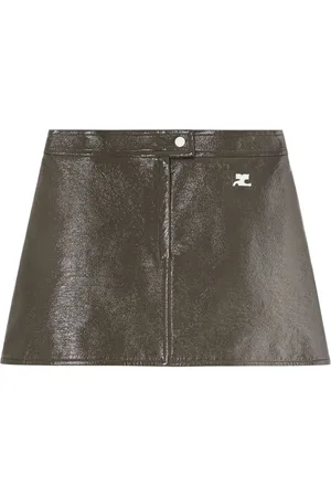 Courrèges Reedition Vinyl mini skirt