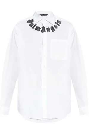 Palm Angels Logo-print cotton shirt