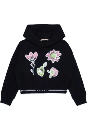 Marni Sequin-embellished cotton hoodie