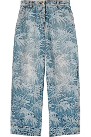Palm Angels Palm tree-print jeans