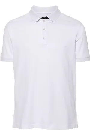 FAY Logo-embroidered piqué polo shirt
