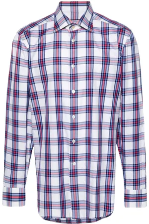 Kiton Checked cotton shirt