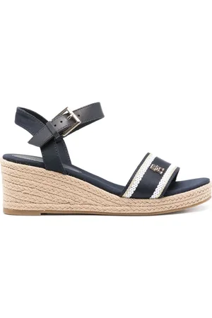 Tommy Hilfiger 65mm TH-plaque wedge espadrilles