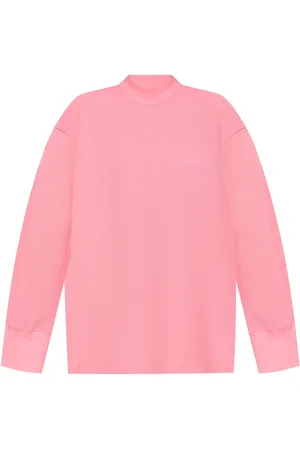 The Attico Logo-appliqué waffle sweatshirt
