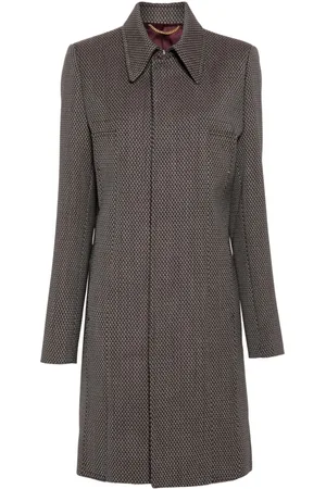 Victoria Beckham Jacquard single-breasted coat
