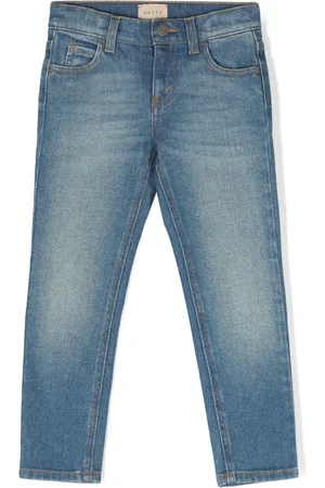 Gucci Cat-embroidered skinny jeans