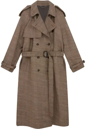 Stella McCartney Herringbone wool trench coat