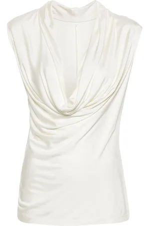 Helmut Lang Cowl-neck sleeveless top